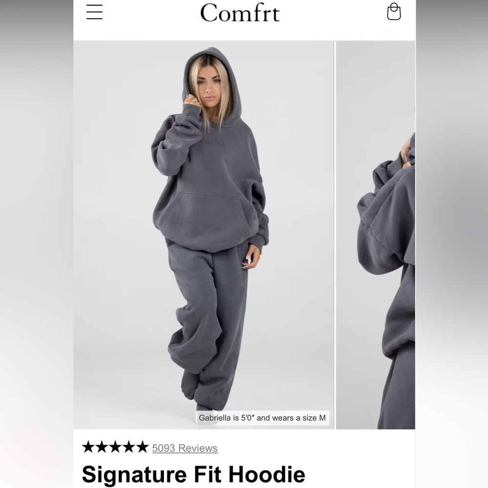 Steel Grey Signature Fit Hoodie